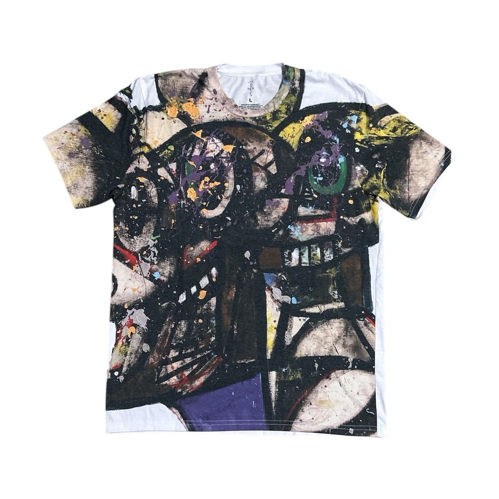Cactus Jack Travis Scott x George Condo AOP T-Shirt Size Large White